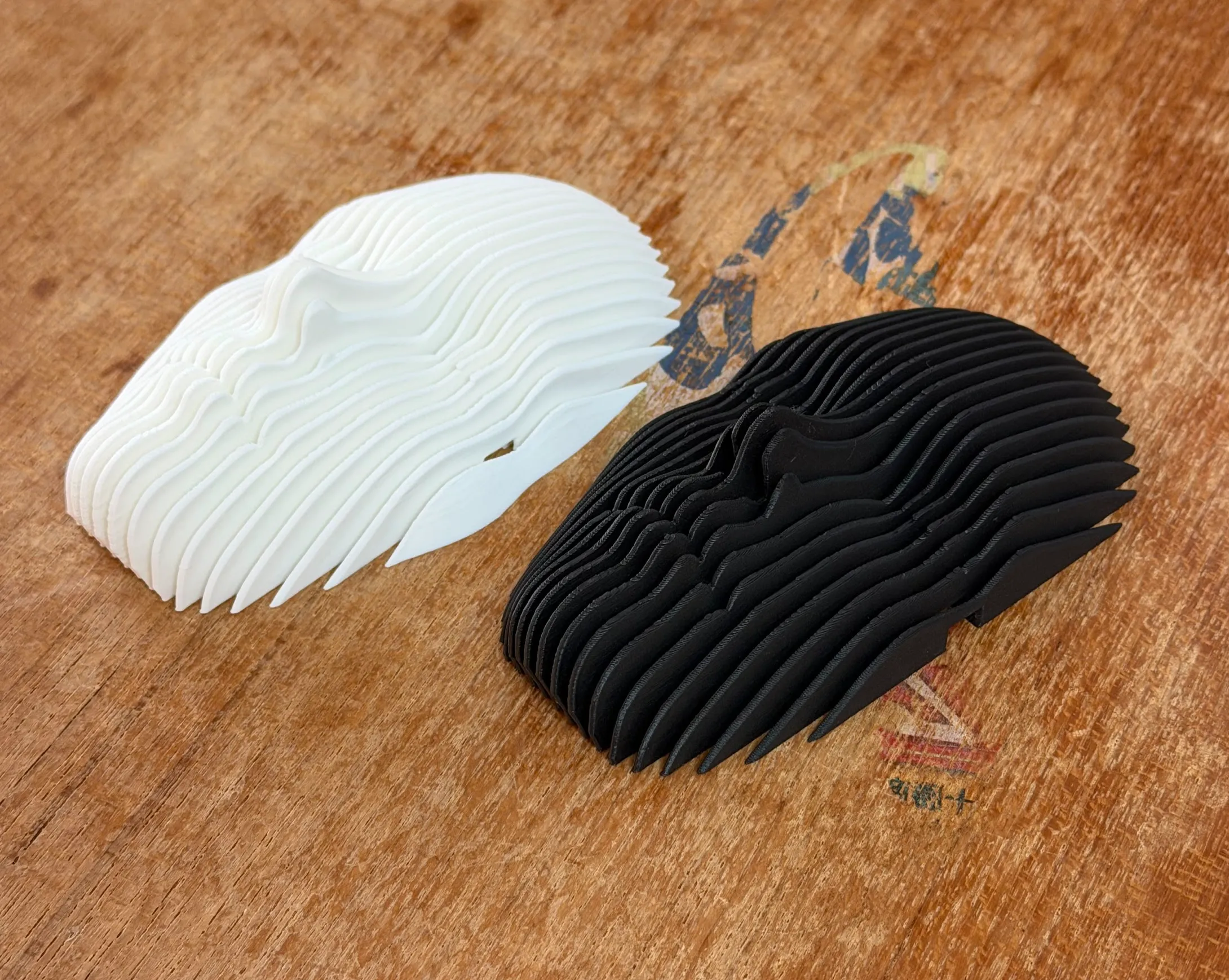印刷したこの2つのモデルを...