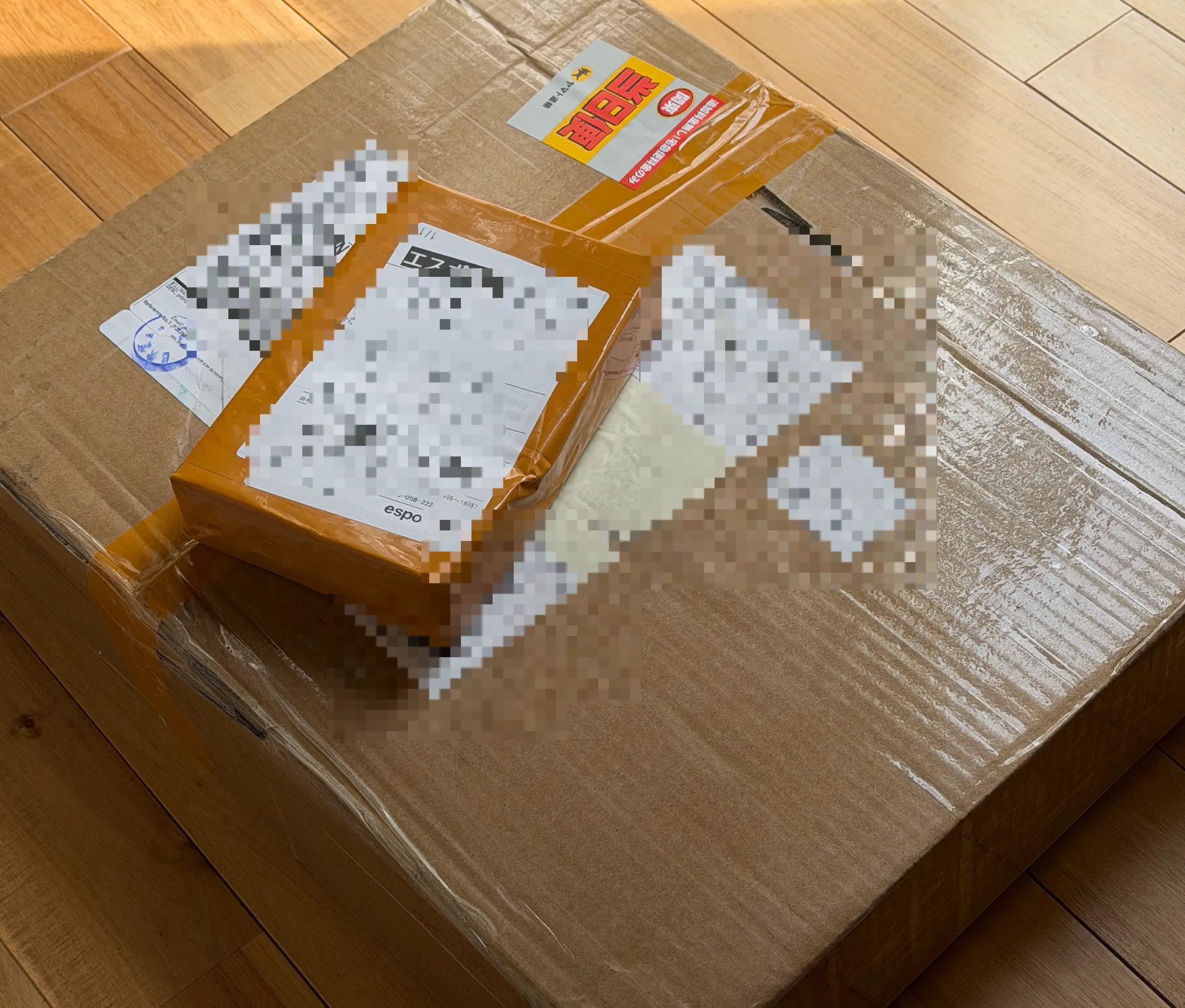 中国からはるばる届きました